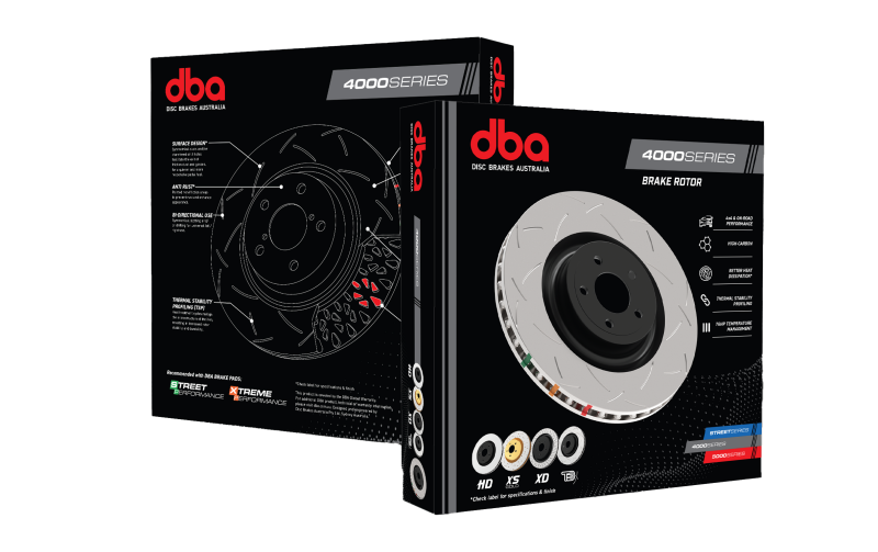 DBA 2016-2017 Ford Focus RS Front Slotted 4000 Series Rotor