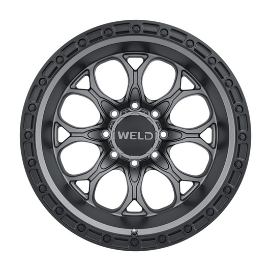 Weld Ledge 8 20x9 / 8x180 / 5 BS / 124.3 HB - Satin Gunmetal - Non-BL Wheel - Graveyard Performance