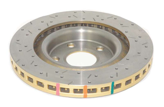DBA 97-04 Corvette C5/C6 Front Drilled & Slotted 4000 Series Rotor - Graveyard Performance