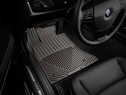 WeatherTech 2011-2016 BMW 5-Series (F10) Front Rubber Mats - Cocoa - Graveyard Performance