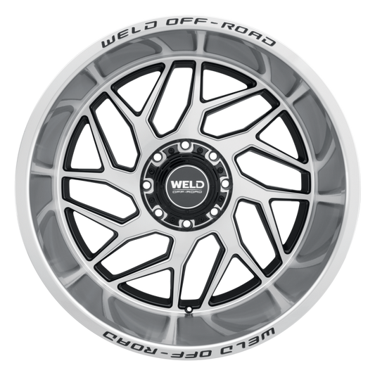 Weld Fulcrum 22x12 / 8x165.1 / 4.75 BS / 125.1 HB - Gloss Black Machined - Non-BL Wheel - Graveyard Performance