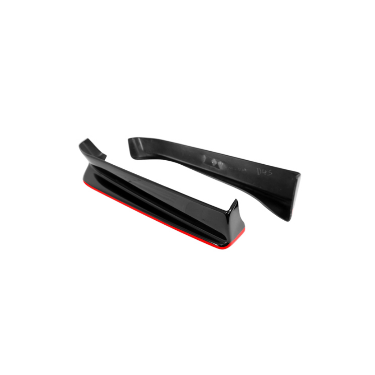 JDMuscle OEM / STI Style Aero Kit Gloss Black with Red Accent for 15-17 WRX/STI