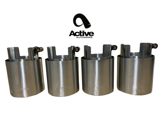 G8X BMW M2, M3 & M4 OEM Rear Exhaust Tips - Brushed finish - Graveyard Performance