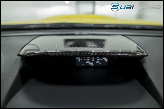 OLM Dry Carbon Fiber Console Hood Cover - 2015-2017 WRX / STI 14-18 Forester 13-17 Crosstrek - Graveyard Performance