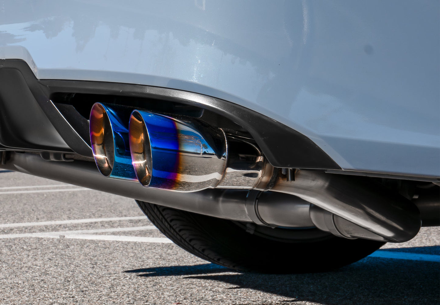 Stillen Honda Civic Cat-Back Exhaust Burnt Blue Tip For 22+ Honda Civic