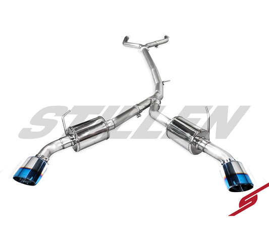 Stillen Infiniti Q50 3.0t Cat Back Exhaust w/ Burnt Tips For 16-21 Infiniti Q50 3.0t