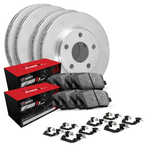 2015-2021 Subaru WRX R1 Concepts Front & Rear Brake Rotors & Pad Kit
