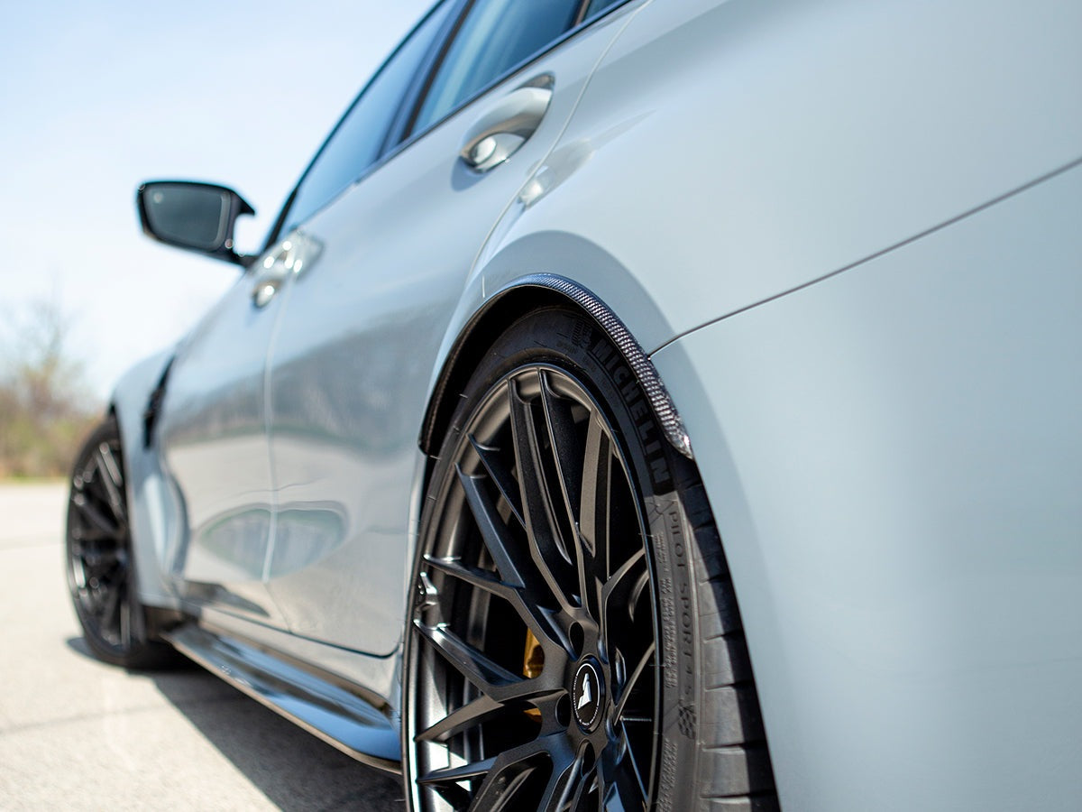 AutoTecknic Carbon Fiber Rear Wheel Arch Extension Set - G80 M3 - Graveyard Performance