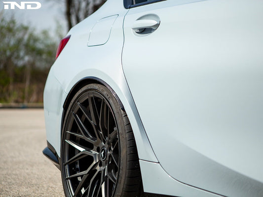 AutoTecknic Carbon Fiber Rear Wheel Arch Extension Set - G80 M3 - Graveyard Performance