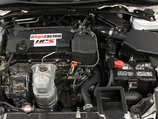 HPS Performance High Temp Reinforced Silicone Air Intake Hose Kit, Black, 57-1445-BLK
