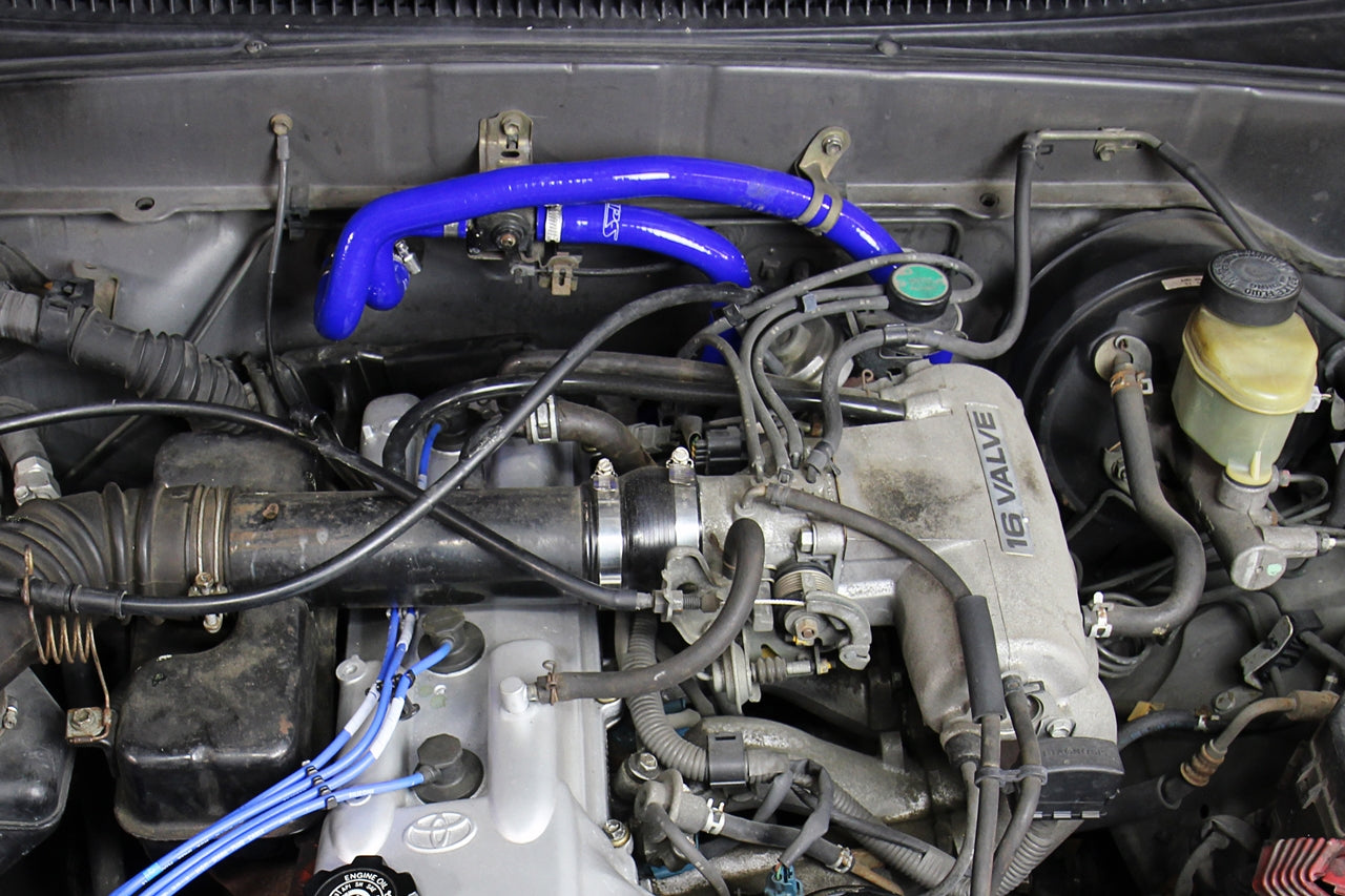 HPS Performance High Temp Reinforced Silicone Heater Coolant Hose Kit, Blue, 57-1746H-BLUE