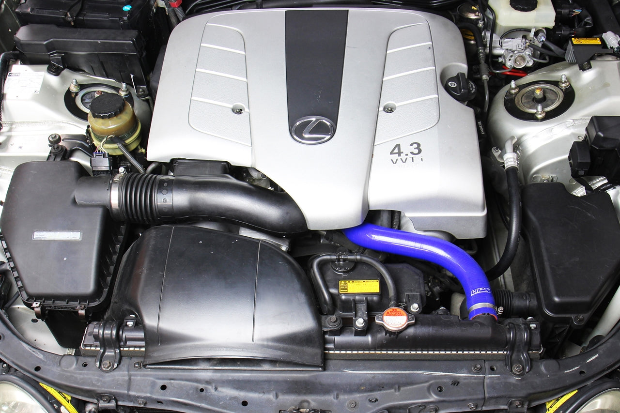 HPS Performance High Temp Reinforced Silicone Radiator Coolant Hose Kit, Blue, 57-1828-BLUE