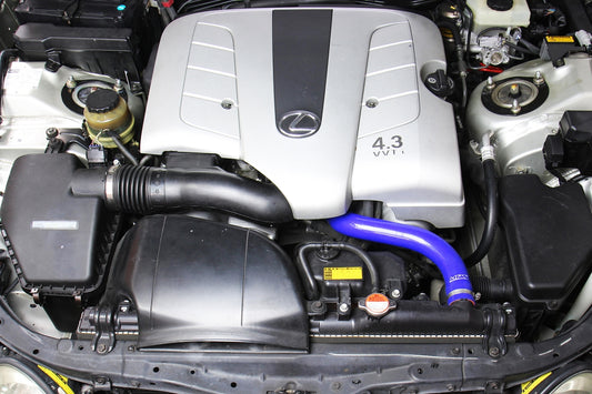 HPS Performance High Temp Reinforced Silicone Radiator Coolant Hose Kit, Blue, 57-1828-BLUE