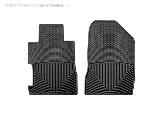 WeatherTech 06-11 Honda Civic Coupe / Si Coupe Front Rubber Mats - Black - Graveyard Performance