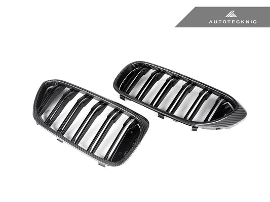 AutoTecknic Carbon Fiber Front Grille Set - G30 5-Series Pre-LCI - Graveyard Performance
