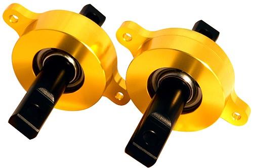 BLOX Racing Front LCA Sperical Bearing Kit - Red (2002-2006 Acura RSX / 2006+ Honda Civic) - Graveyard Performance