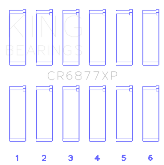King Engine Bearings BMW S54B32 3.2L Performance Rod Bearing Set - Size STD