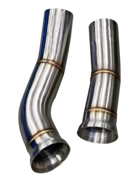 F87 BMW M2C & M2CS Equal Length Connecting Pipes - w straight pipes - Graveyard Performance