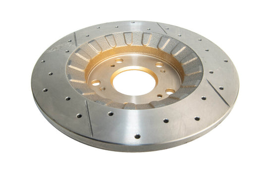 DBA 00-09 Honda S2000 Rear Street Series Drilled & Slotted Rotor w/Gold Hat - Graveyard Performance