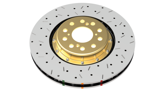 DBA 09-24 Nissan GTR Rear 5000 Series Drilled & Slotted Ring