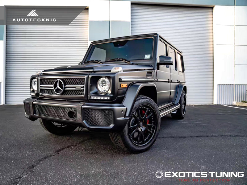 AutoTecknic Carbon Fiber Front Bumper Bull Bar Cover - Mercedes-Benz W463 G-Class - Graveyard Performance