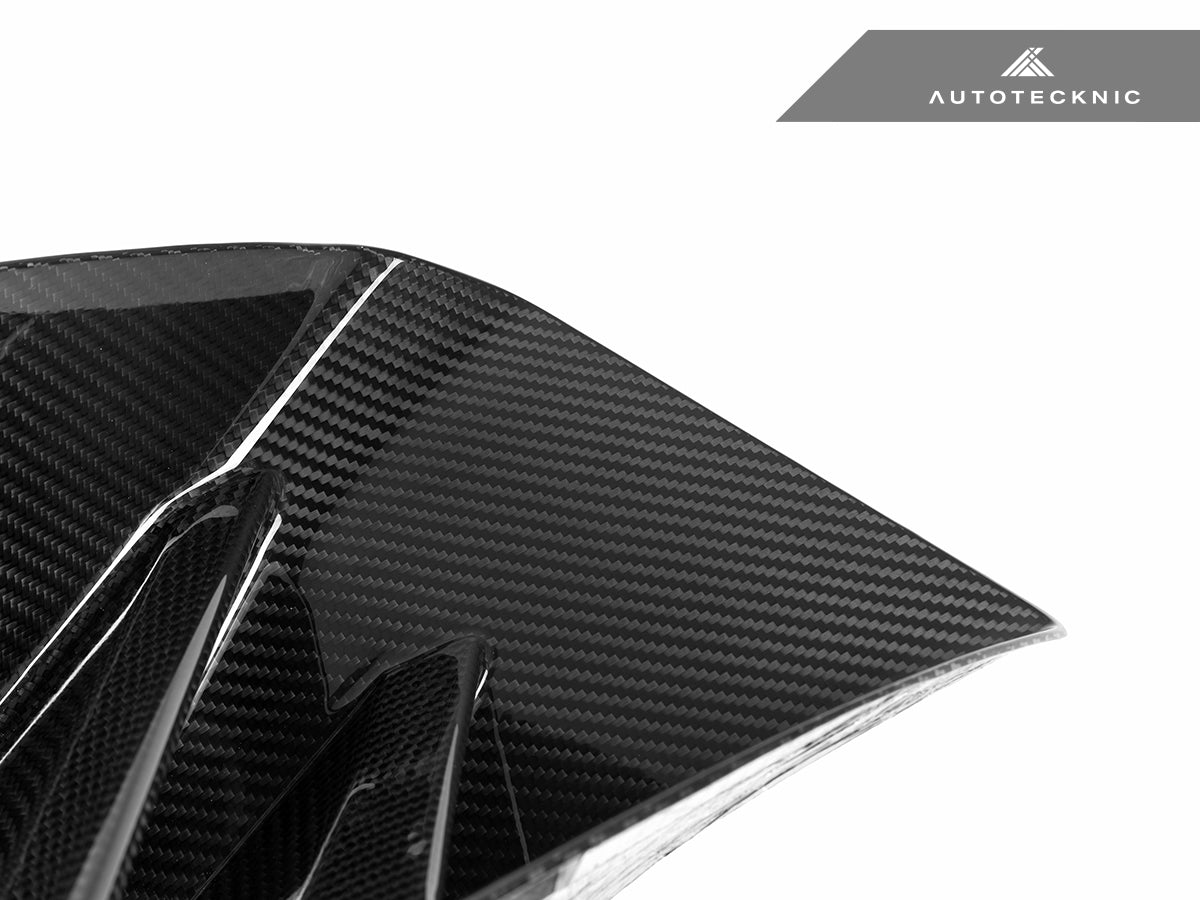 AutoTecknic Dry Carbon Corsa Front Bumper Lower Vent Set - G87 M2 - Graveyard Performance