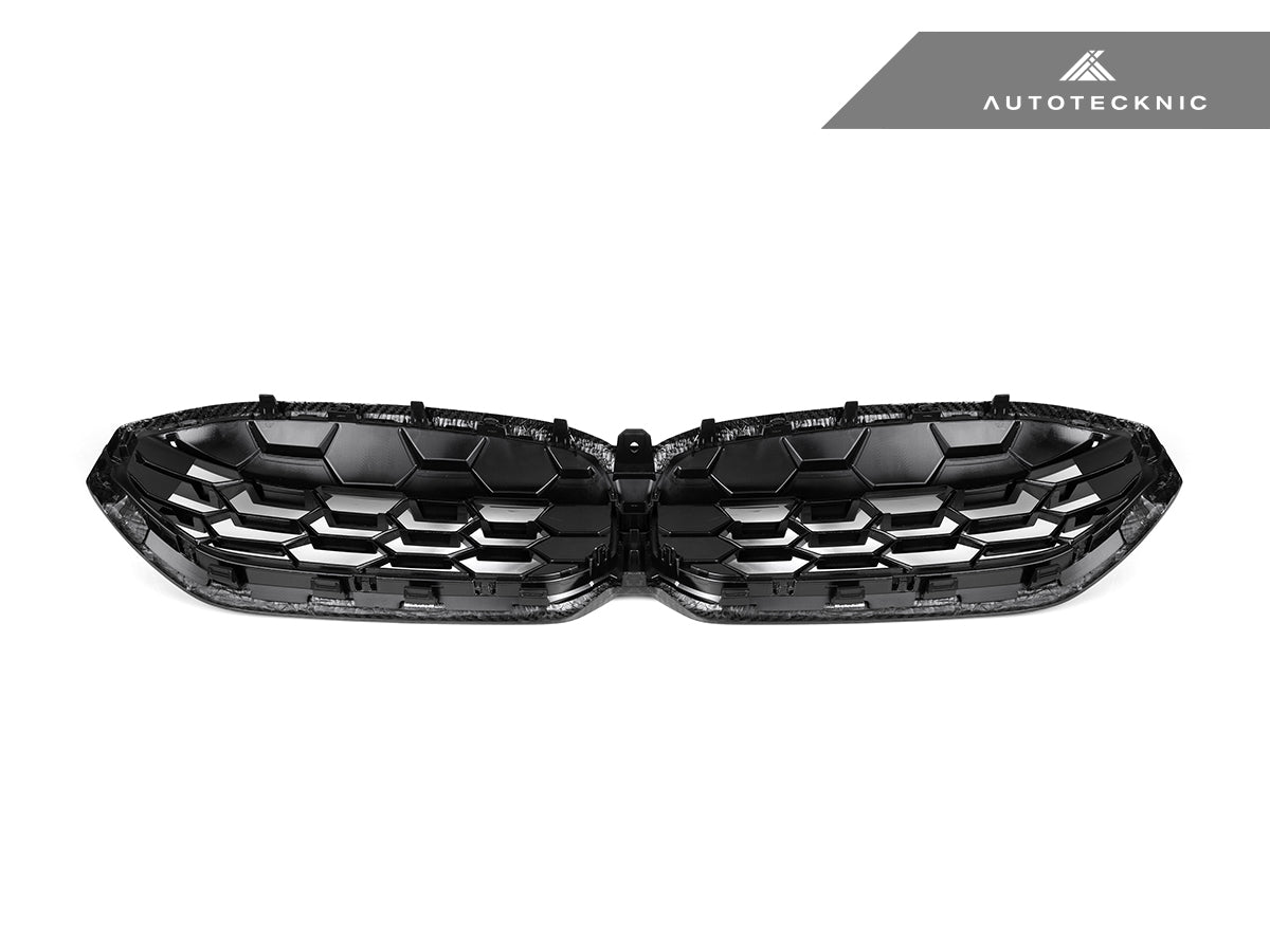 AutoTecknic Dry Carbon Fiber Honeycomb Front Grille - G20 3-Series LCI - Graveyard Performance