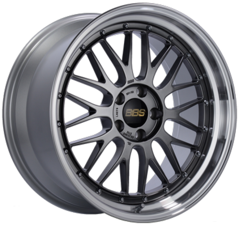 BBS LM 19x8.5 5x120 ET32 Diamond Black Center Diamond Cut Lip Wheel -82mm PFS/Clip Required - Graveyard Performance