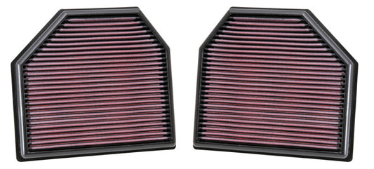 K&N Replacement Air Filter for 11-14 BMW M5/M6 4.4L V8 / 2015 M4/M3 3.0L I6 (2 per box) - Graveyard Performance