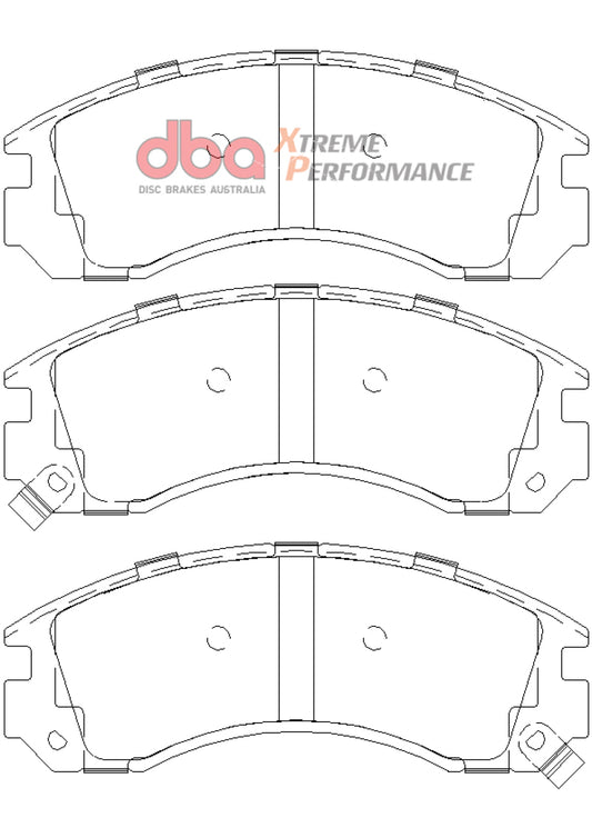 DBA 00-04 Mitsubishi Montero Sport XP650 Front Brake Pads - Graveyard Performance