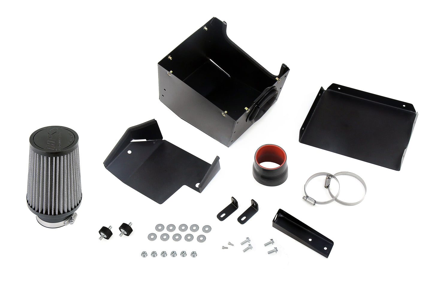 HPS Performance Air Intake Kit with Heat Shield, Polished, 827-406P