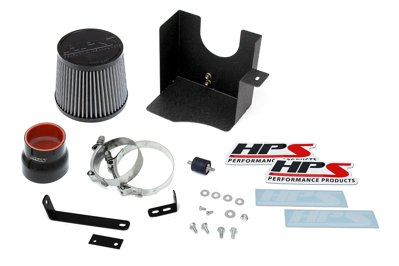 HPS Performance Air Intake Kit with Heat Shield, Black, 827-515WB
