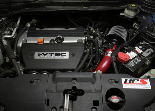 HPS Performance Air Intake Kit with Heat Shield, Polished, 827-588P
