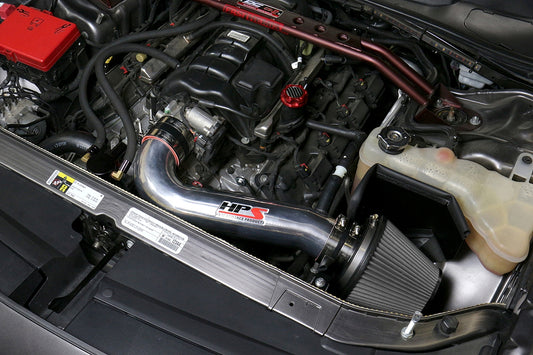 HPS Performance Air Intake Kit with Heat Shield, Blue, 827-600BL