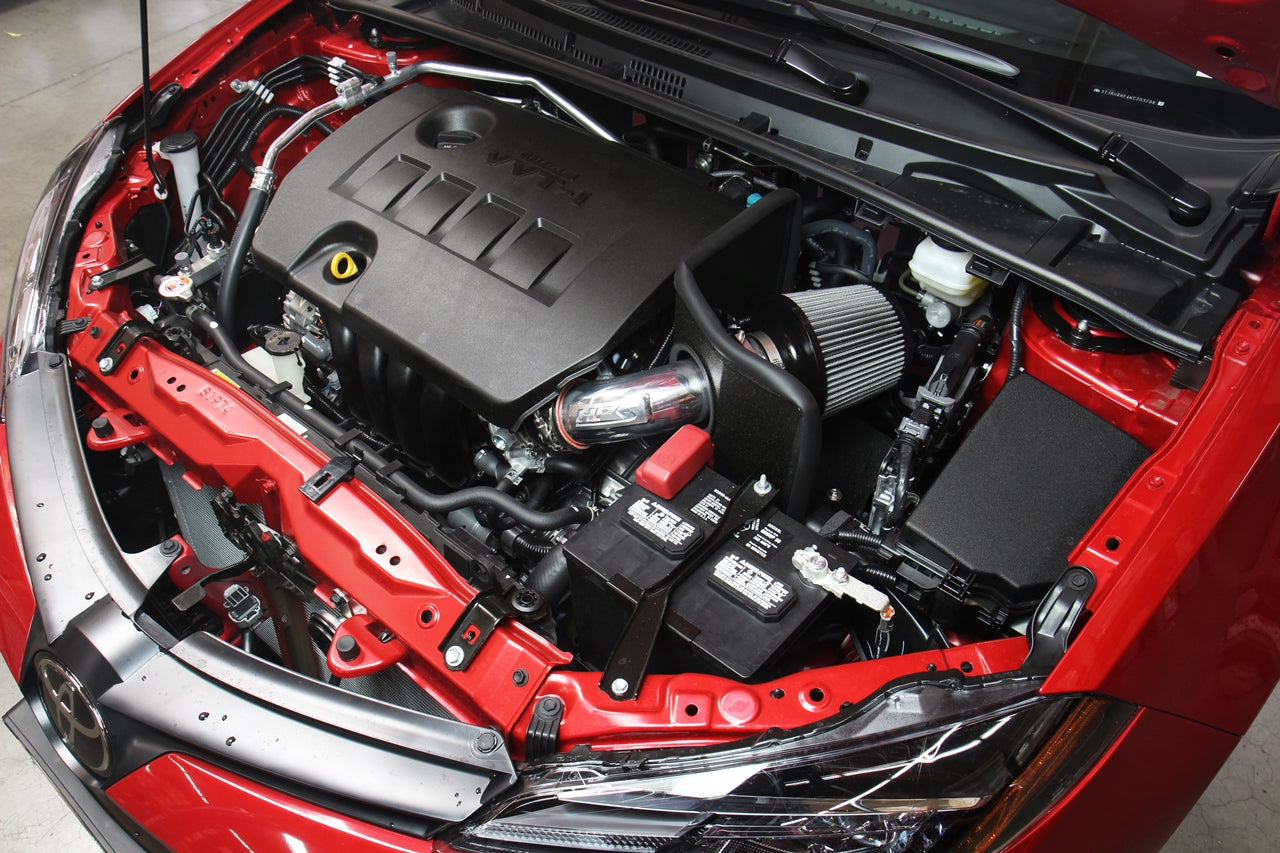 HPS Performance Air Intake Kit with Heat Shield, Red, 827-619R