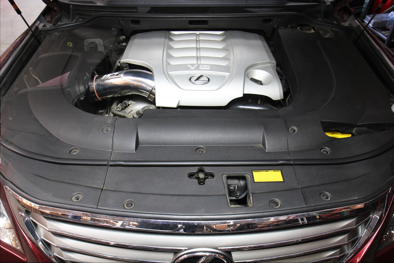 HPS Performance Air Intake Kit with Heat Shield, Polished, 827-635P