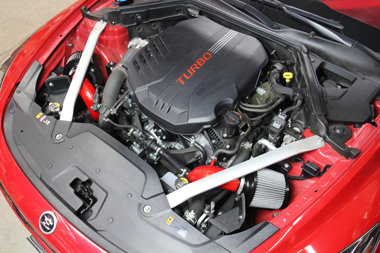 HPS Performance Air Intake Kit with Heat Shield, Red, 827-672R