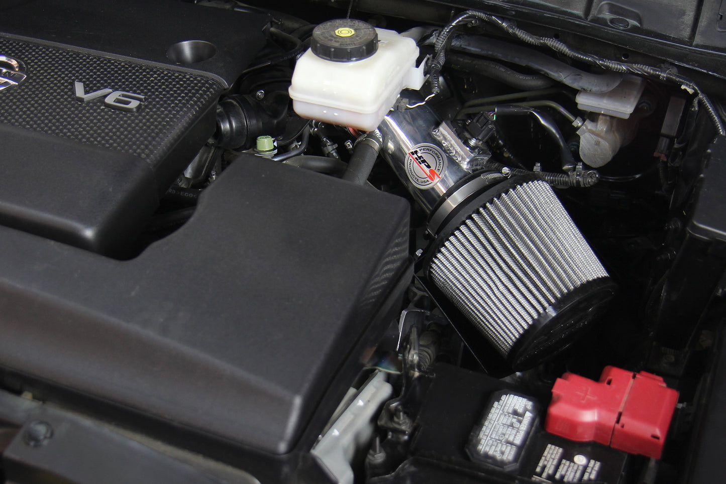 HPS Performance Air Intake Kit with Heat Shield, Polished, 827-680P