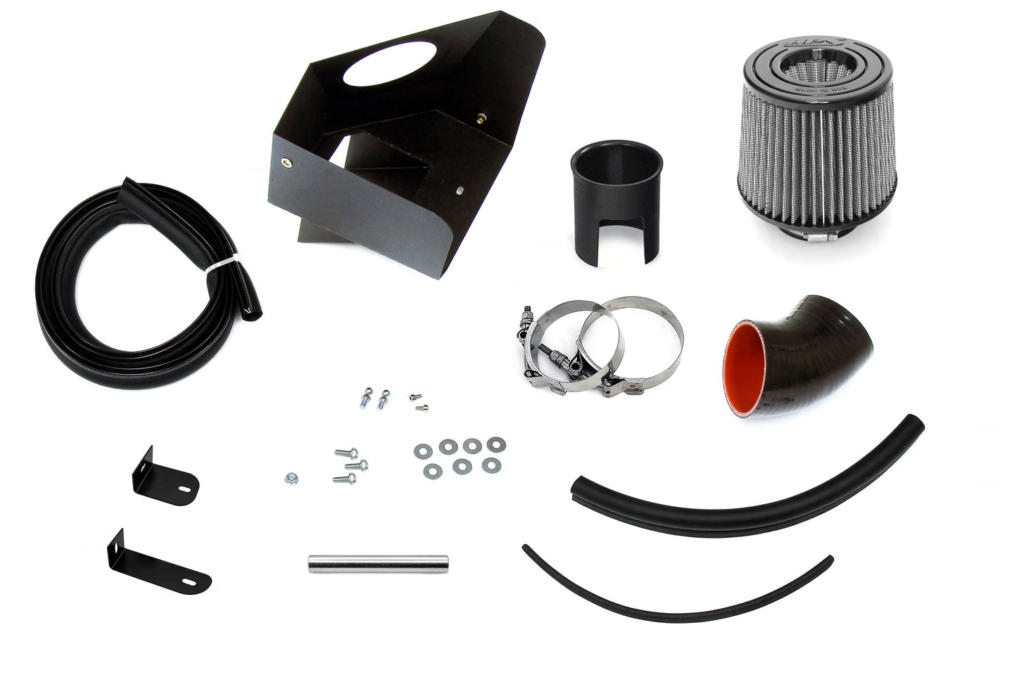 HPS Performance Air Intake Kit with Heat Shield, Polished, 827-692P