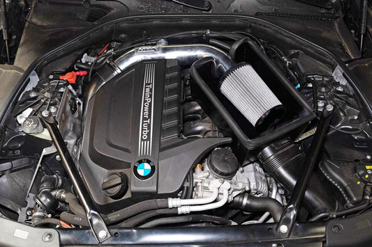HPS Performance Air Intake Kit with Heat Shield, Red, 827-698R