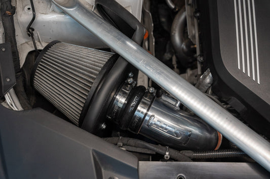 HPS Performance Air Intake Kit with Heat Shield, Blue, 827-702BL