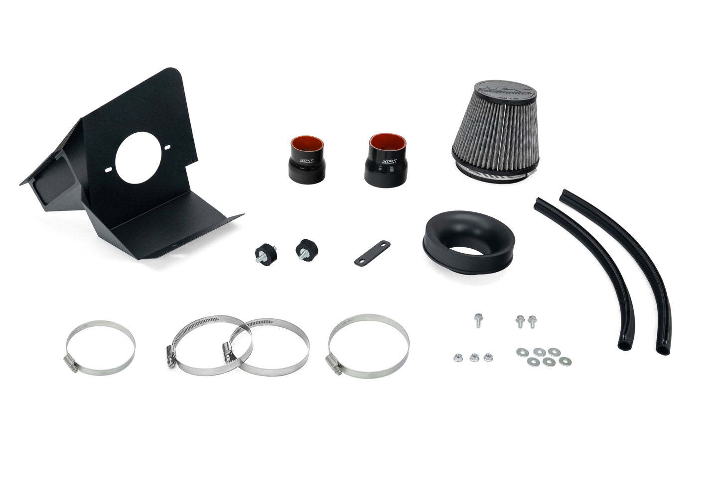 HPS Performance Air Intake Kit with Heat Shield, Black, 827-713WB