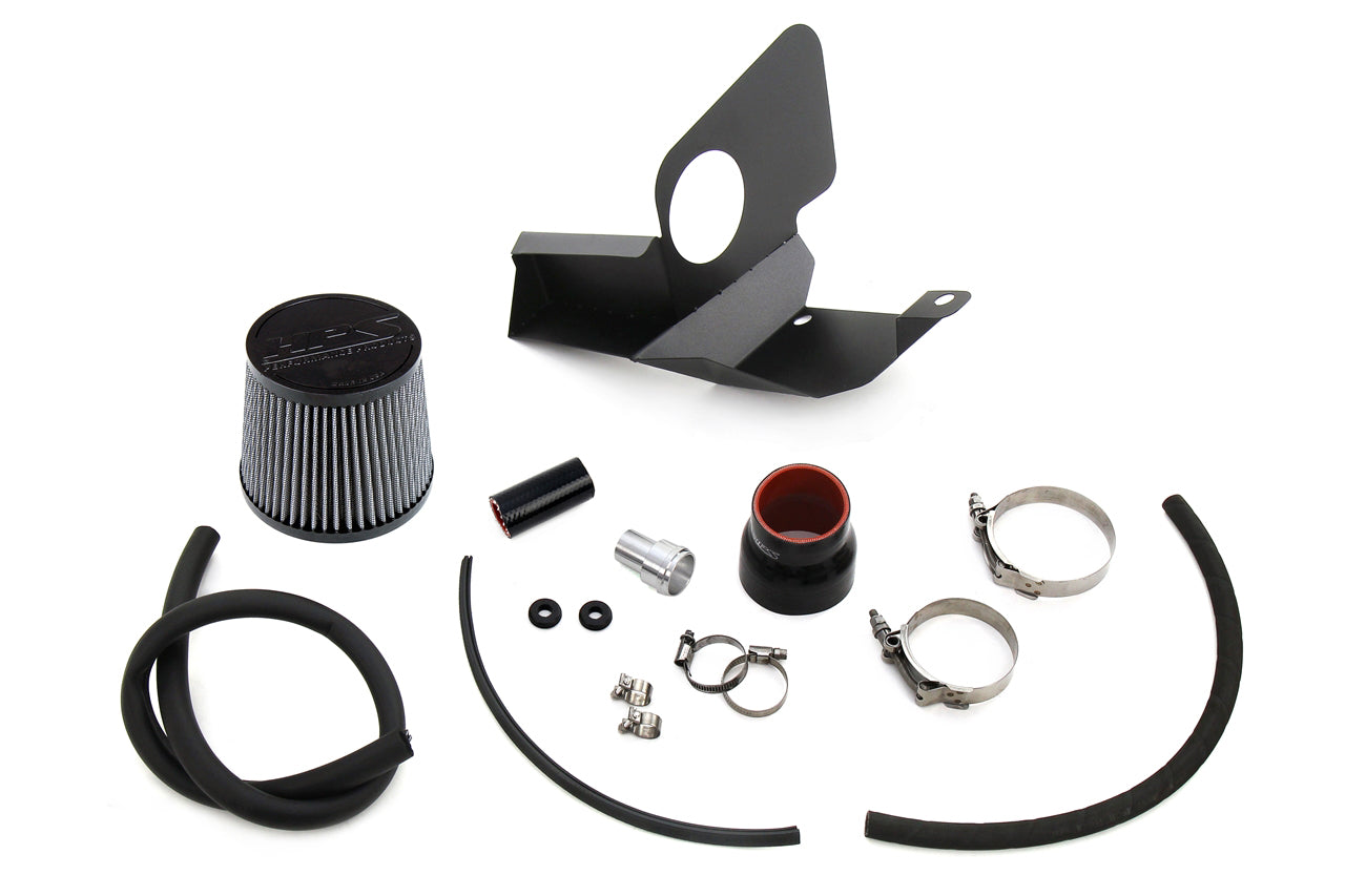 HPS Performance Air Intake Kit with Heat Shield, Black, 827-714WB