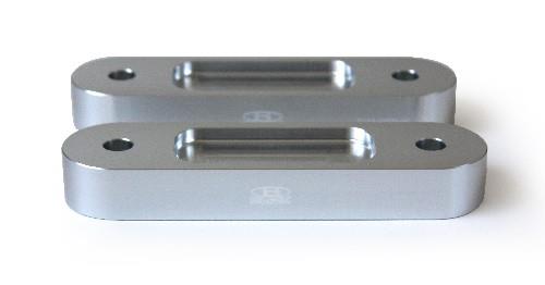 BLOX Honda S2000 Racing Front 20mm Thick Spacer Bump Steer Kit - Silver (Lowered 1in and more) - Graveyard Performance