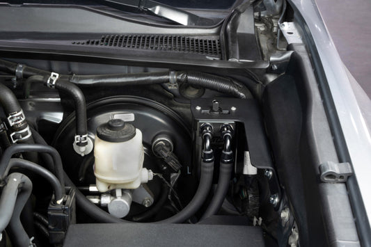 HPS Performance Billet Aluminum Oil Catch Can Kit, Black, 860-021WB