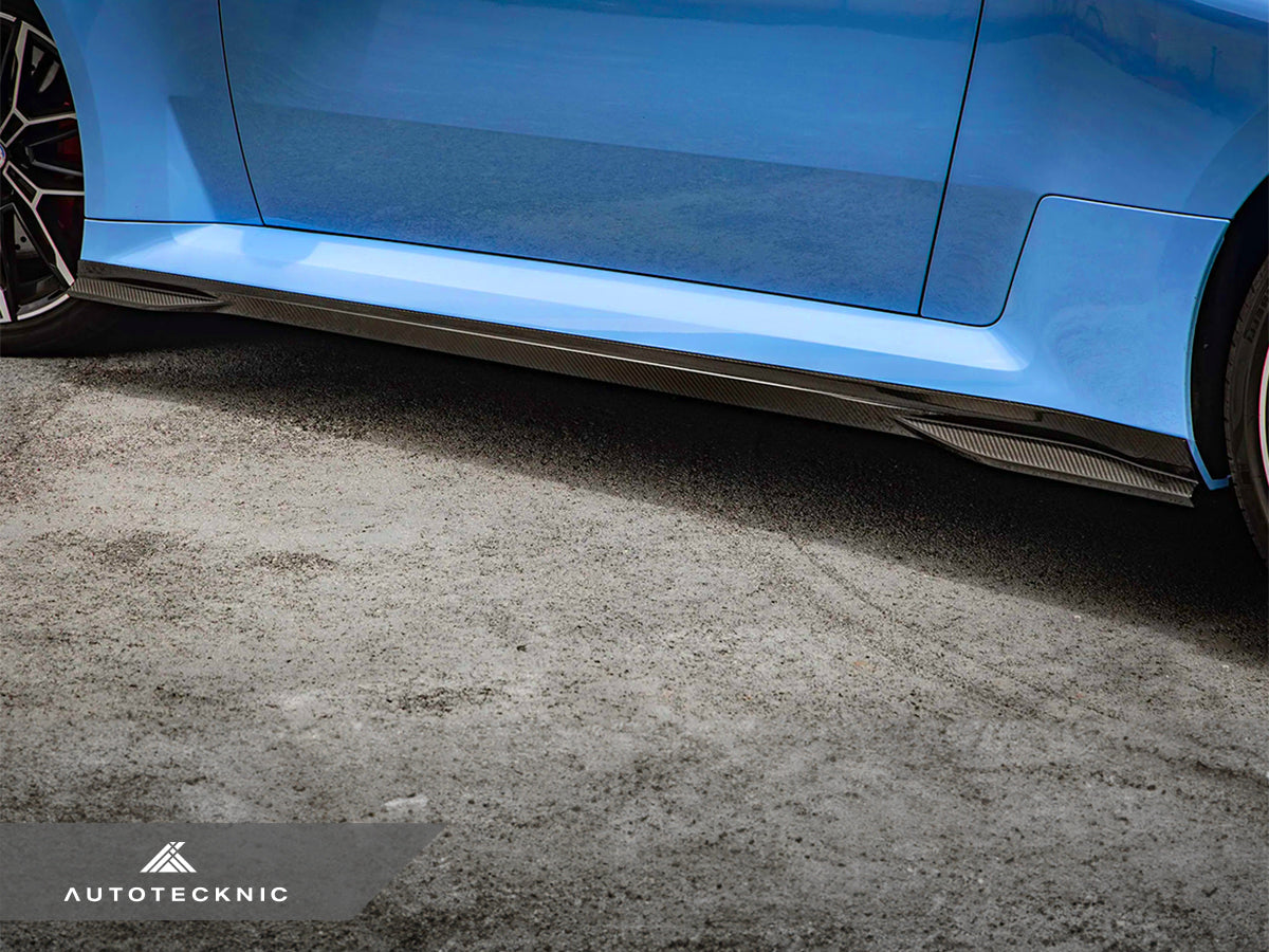 AutoTecknic Dry Carbon Fiber Side Skirt Extension Set - G87 M2 - Graveyard Performance