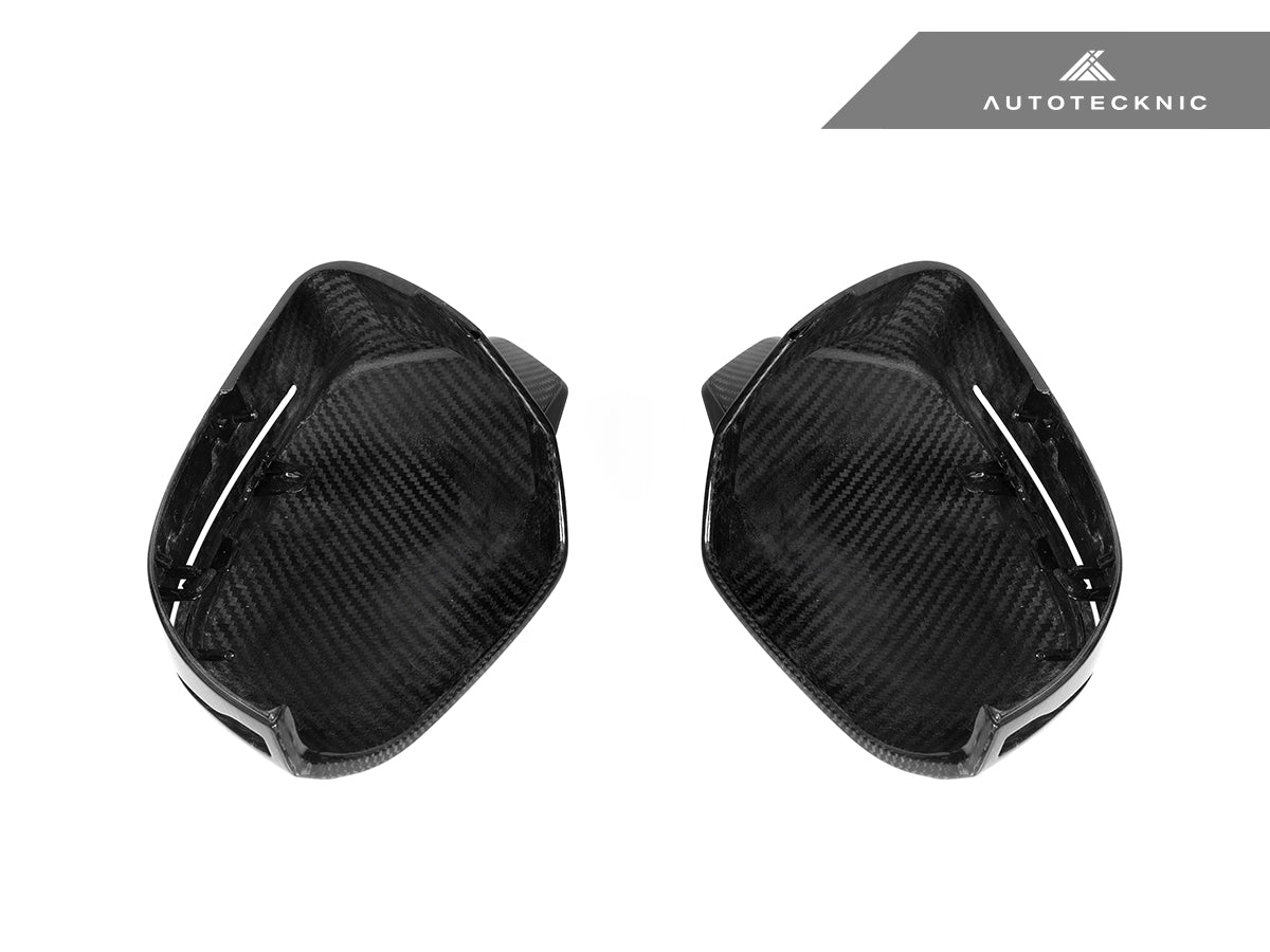 AutoTecknic M-Inspired Dry Carbon Mirror Cap Set - G45 X3 - Graveyard Performance