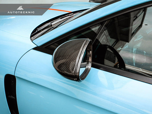AutoTecknic Replacement Dry Carbon Mirror Covers - Porsche 971 Panamera - Graveyard Performance