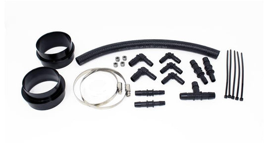 Torque Solution Turbo Inlet Hose Black (Non-Recirc): 02-07 Subaru WRX / 04-20 STI / 05-09 Legacy GT