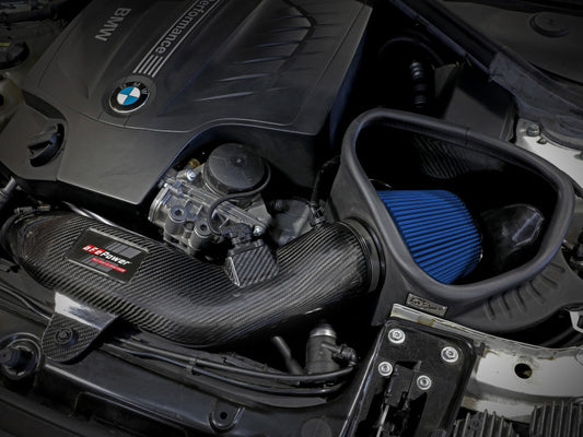 aFe Track Series Carbon Fiber Intake w/Pro 5R Filter BMW M2 (F87) 16-18 L6-3.0L (t) N55 - Graveyard Performance